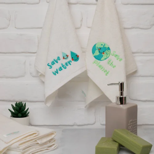 Happy Hands - Save Water - Save The Planet Kids Towels