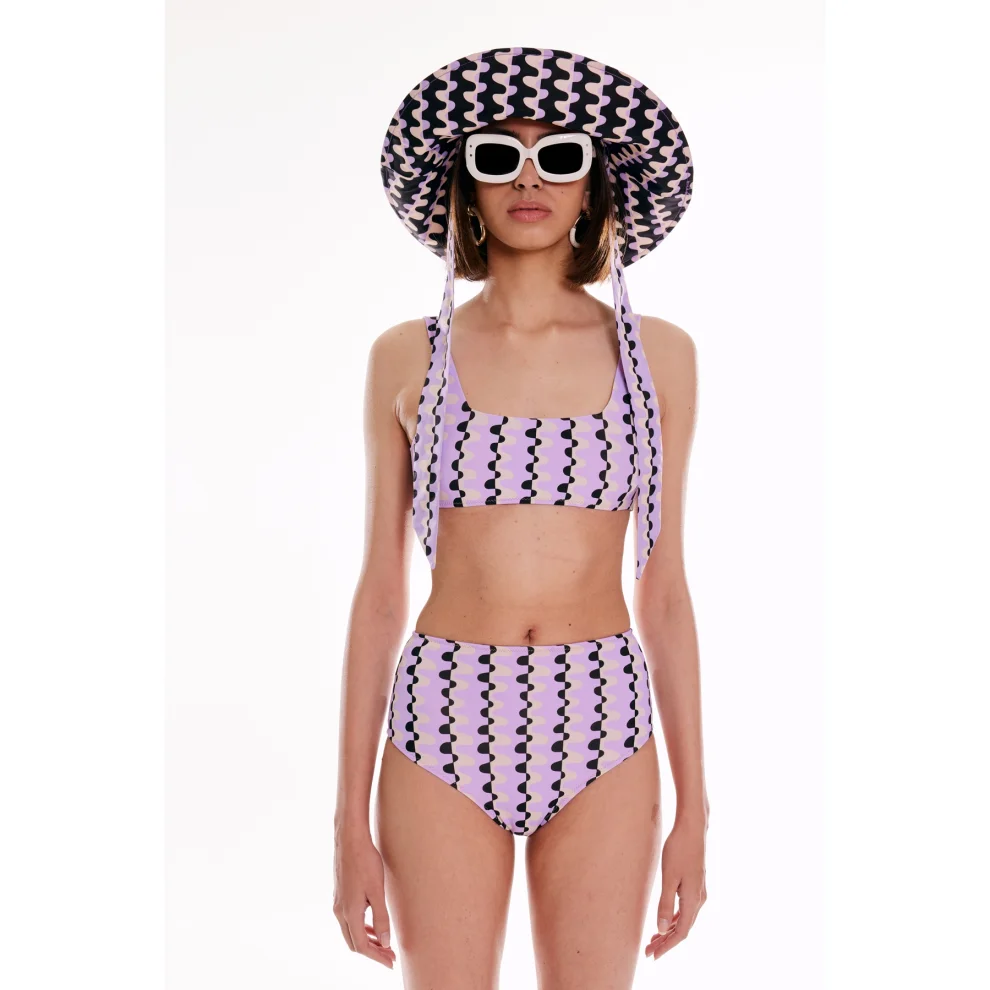 WAYT - Sonic Adventure-print Recycled Bikini Top