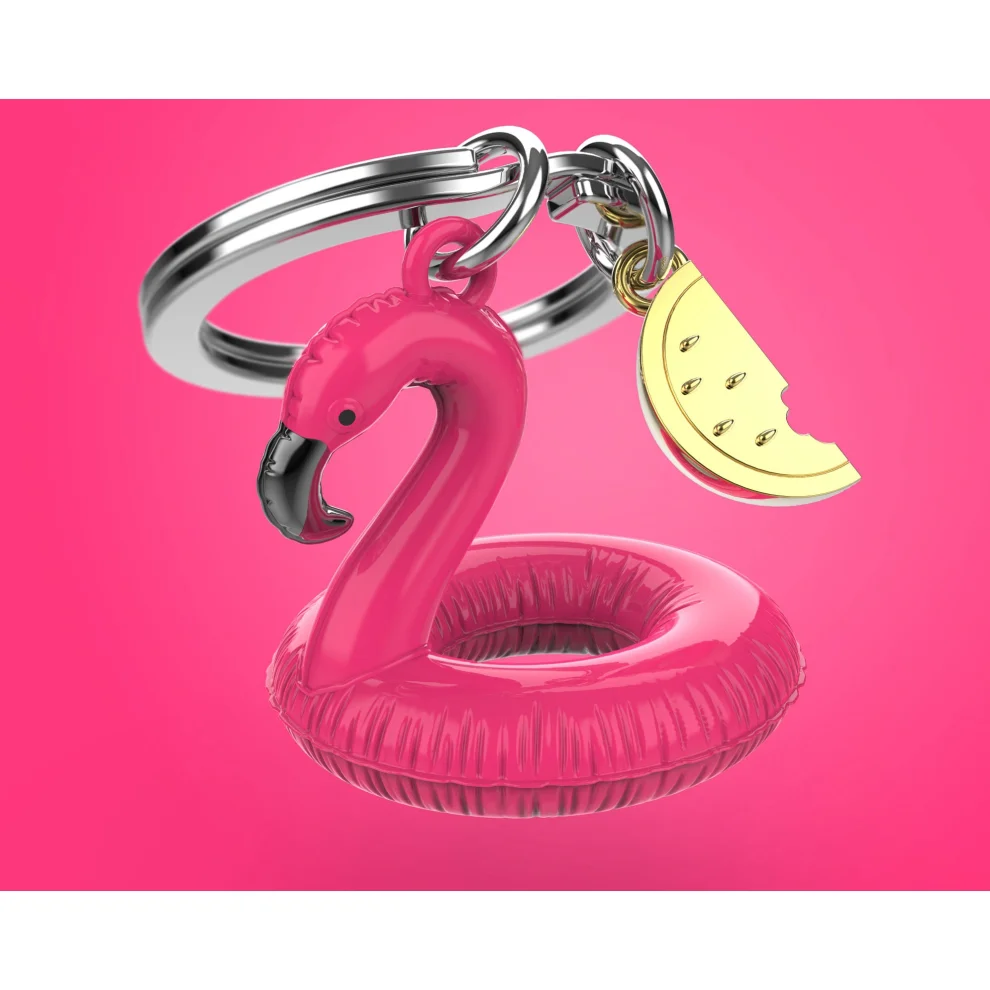 Metalmorphose Flamingo Keychain hipicon