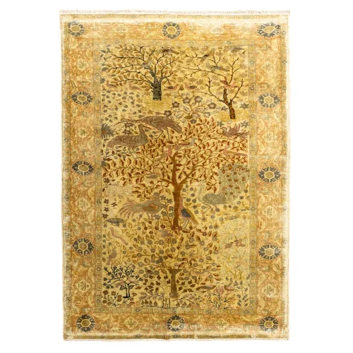 Soho Antiq - Kamran Life Tree Patterned Wool Hereke Carpet 123x174cm