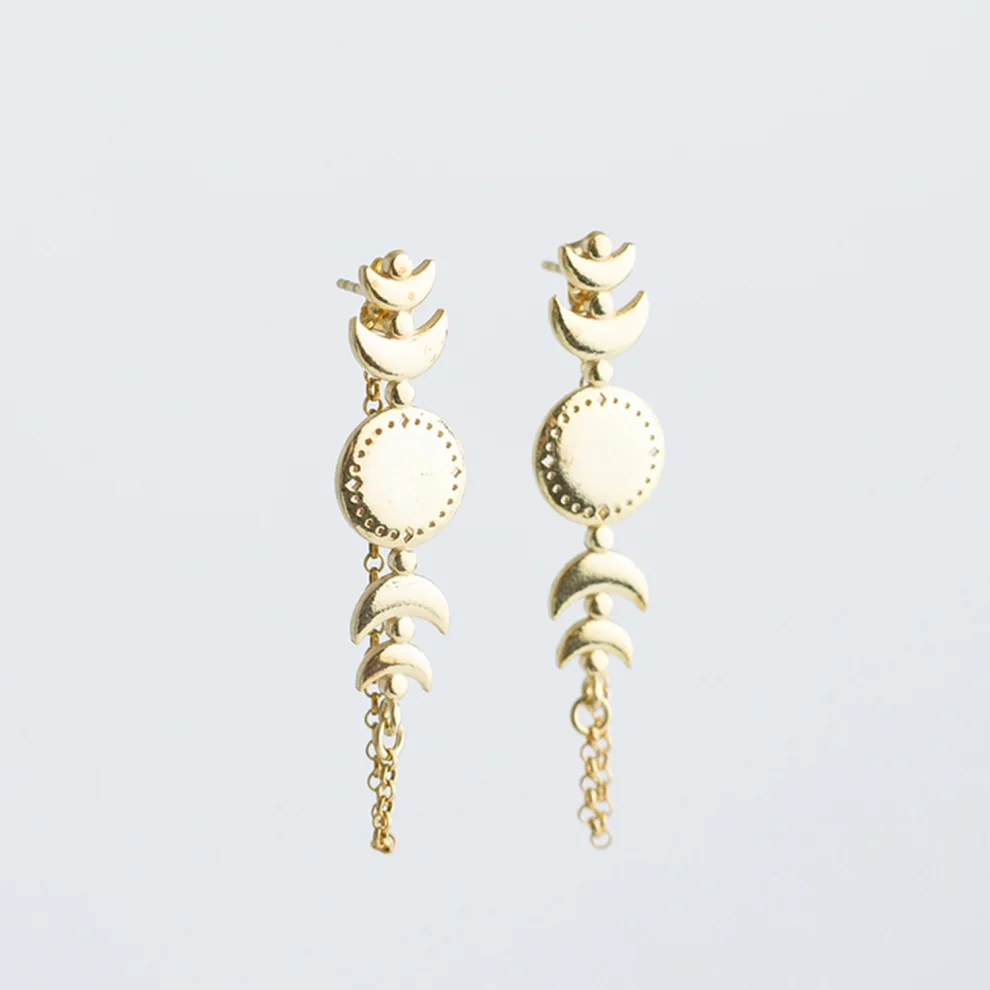 Dila Özoflu Jewelry - Isabella Chain Earrings