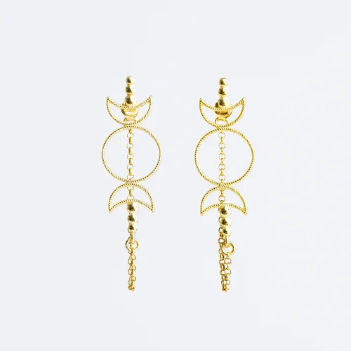 Dila Özoflu Jewelry - Skylar Chain Earrings