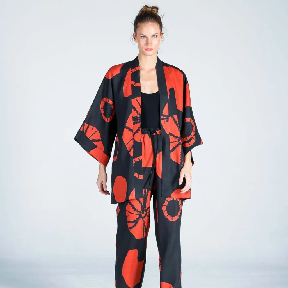 The Beach - Bohemian Kısa Kimono