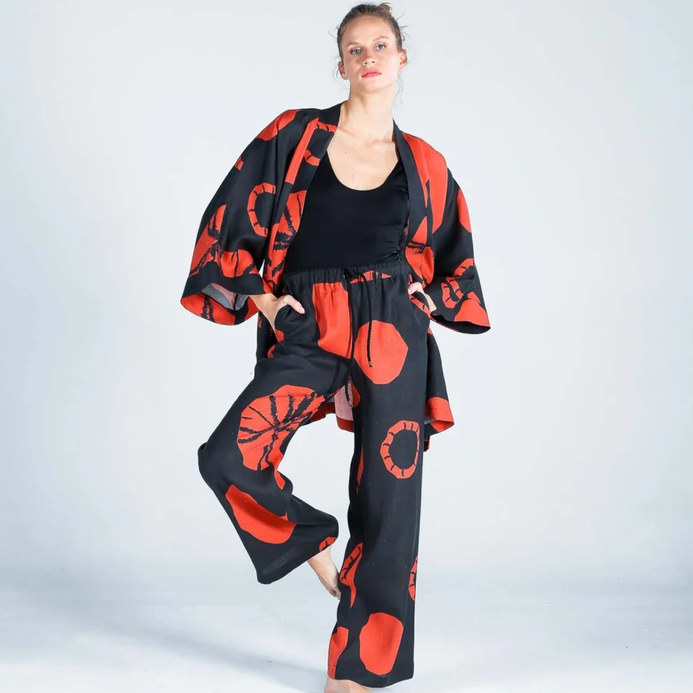 The Beach - Bohemian Kısa Kimono