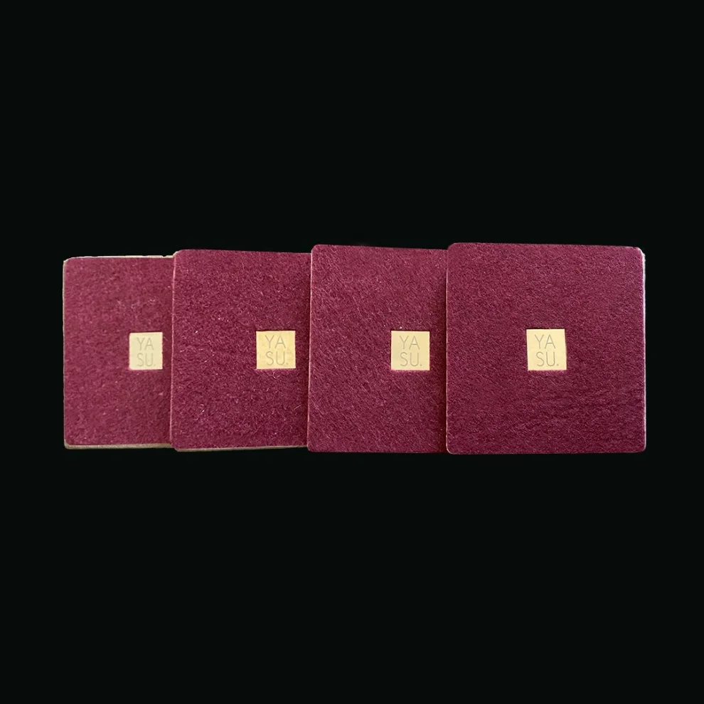 Yasu Living - Travertine Coaster Set Of 4