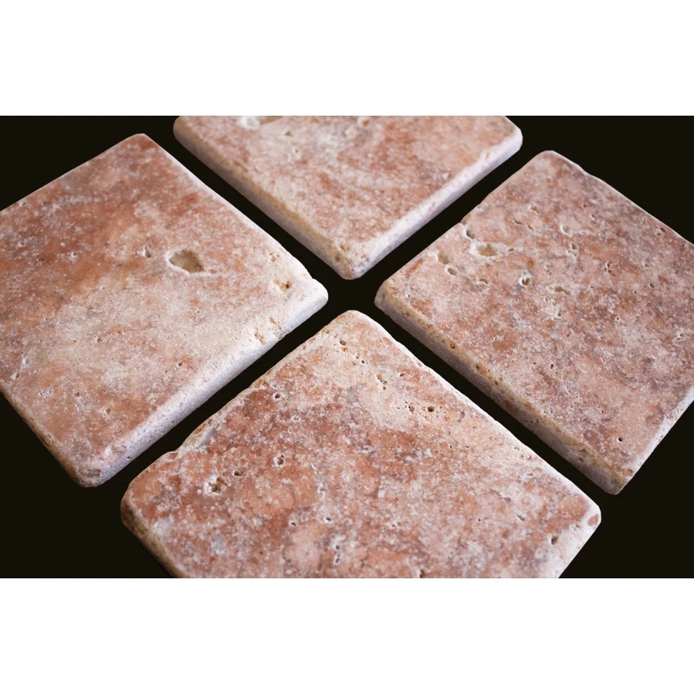 Yasu Living - Travertine Coaster Set Of 4