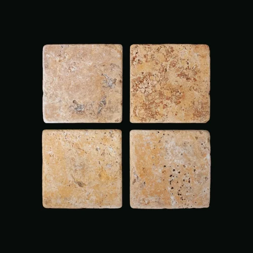 Yasu Living - Travertine Coaster Set Of 4