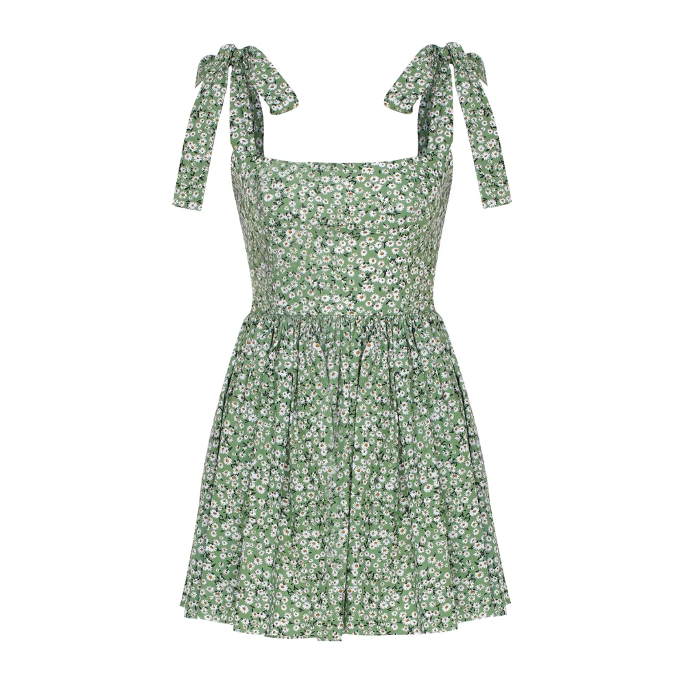 Nazlı Ceren - Audree Çiçek Desenli Mini Koton Elbise
