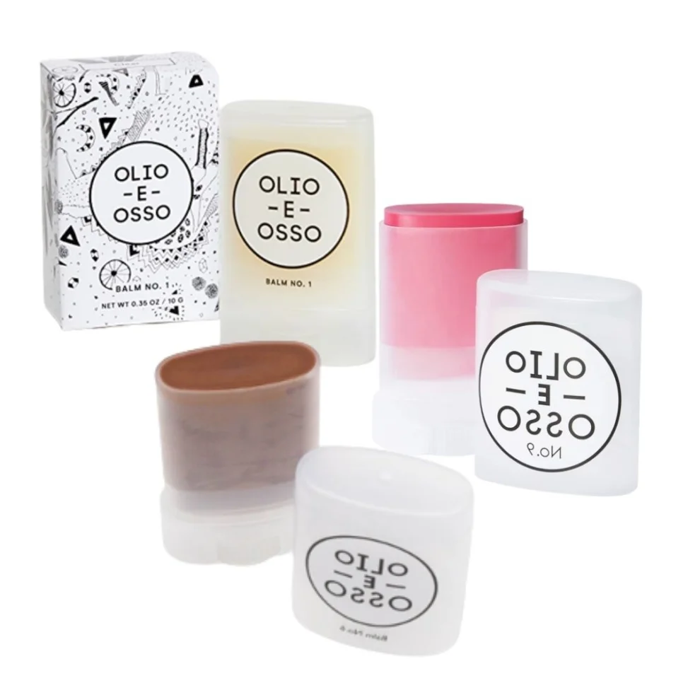 Olio E Osso - Lip Cheek Eye Dudak Allık Göz Renkli Nemlendirici Balm Üçlü Set