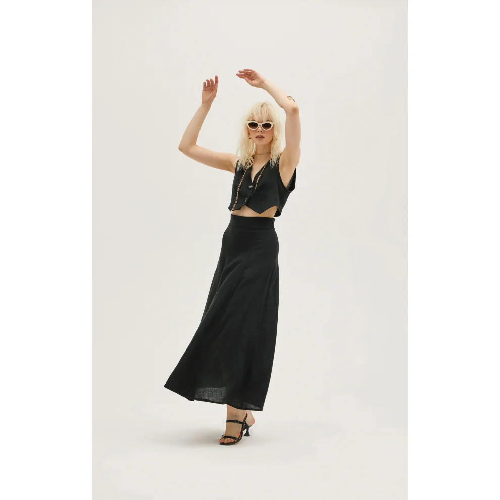 PILEA - Antonia Linen Skirt