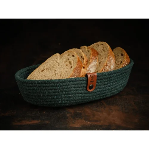 Joyso - Pamuk İp El Yapımı Ekmek Sepeti