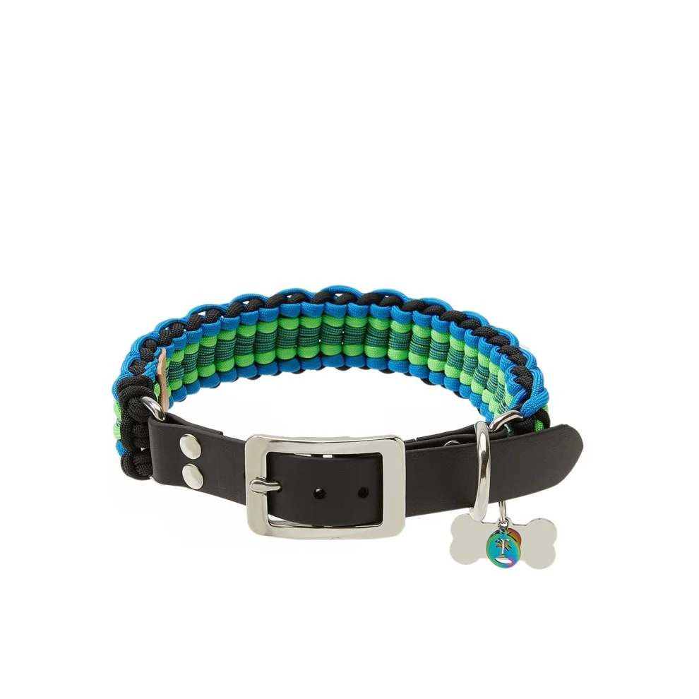 Redzill - Blugree Paracord Dog Collar