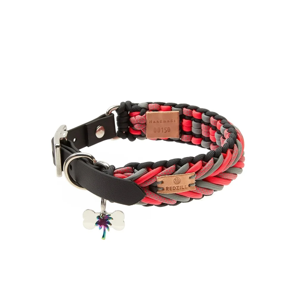 Redzill - Flamingo Paracord Dog Collar