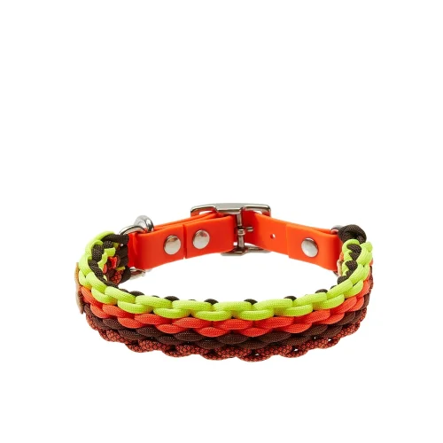 Redzill - Neon Fire Paracord Dog Collar