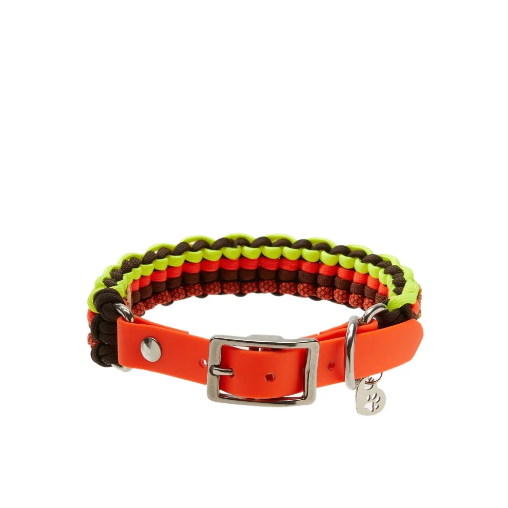 Redzill - Neon Fire Paracord Dog Collar