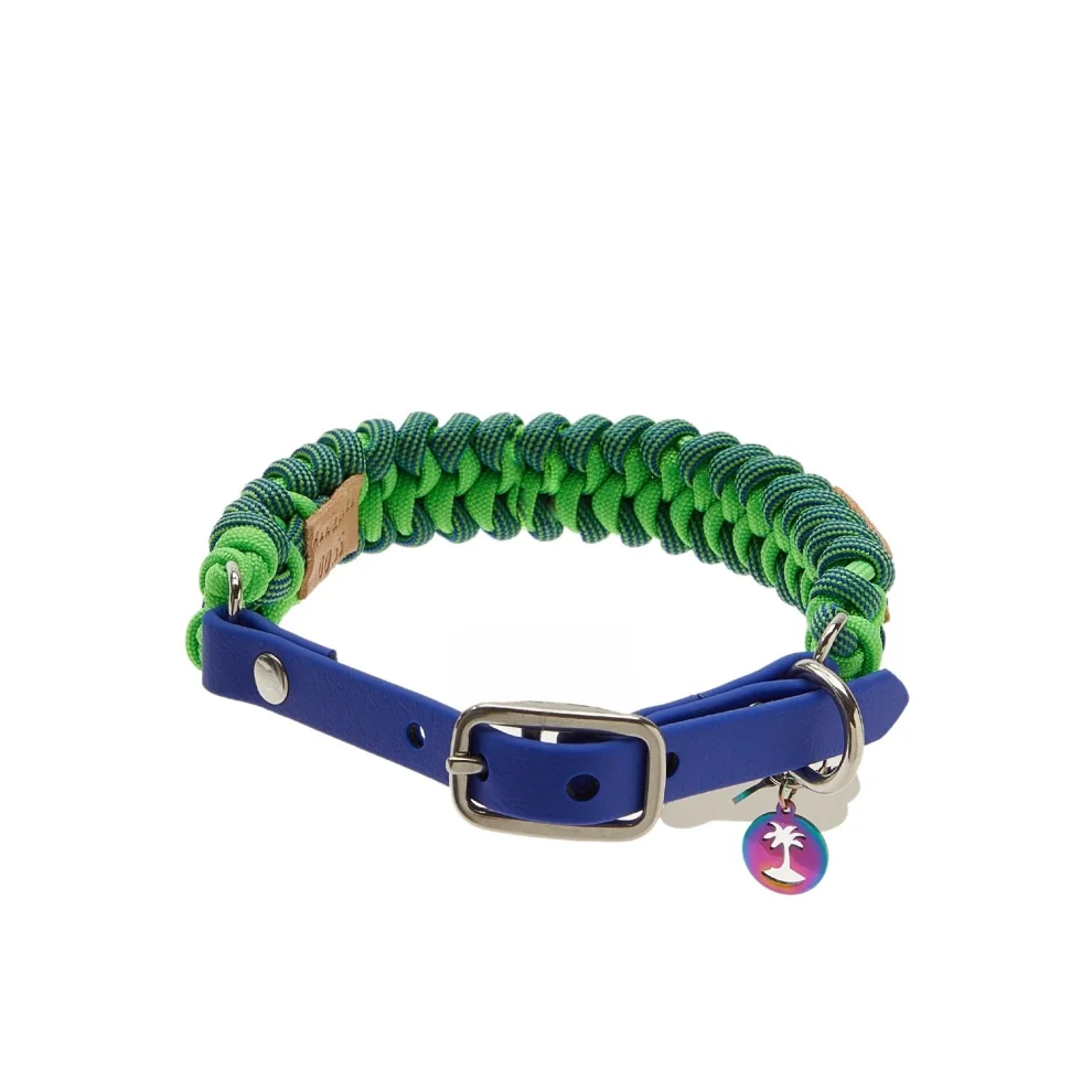 Redzill - Neon Spiral Paracord Dog Collar