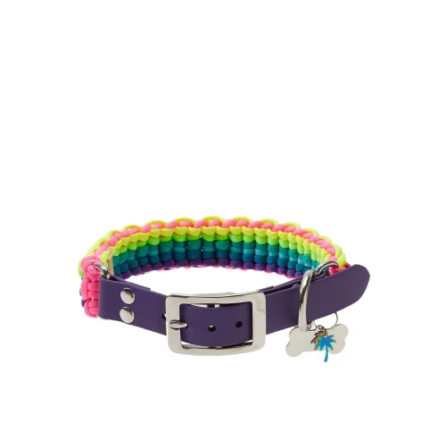 Redzill - Rainbow Paracord Dog Collar