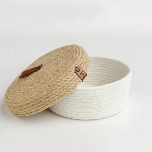 Joyso - Multi-purpose Jute Cotton Rope Basket