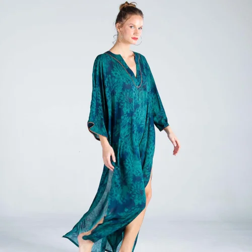 The Beach - Monsoon V Yaka Kaftan Elbise