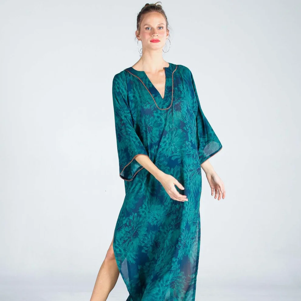 The Beach - Monsoon V Neck Kaftan Dress