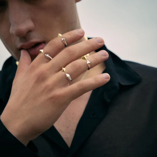 Mishka Jewelry - Chameleon Mini Gold Vermeil Pinky Ring