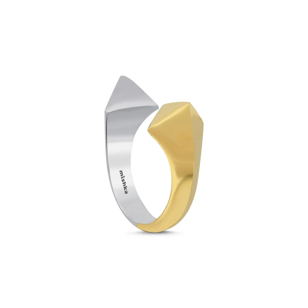 Mishka Jewelry - Chameleon Mini Çift Renkli Serçe Parmak Yüzüğü Ve Cuff