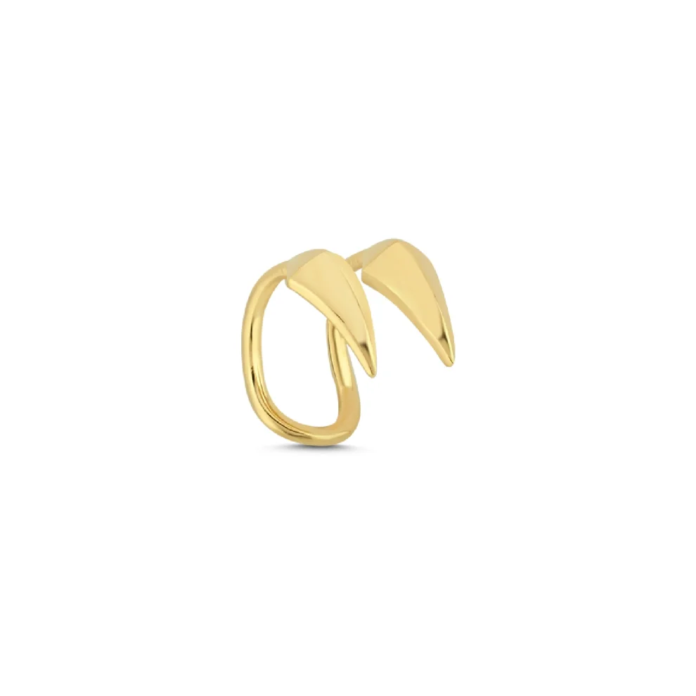 Mishka Jewelry - Fierce Gold Vermeil Hoop Earrings
