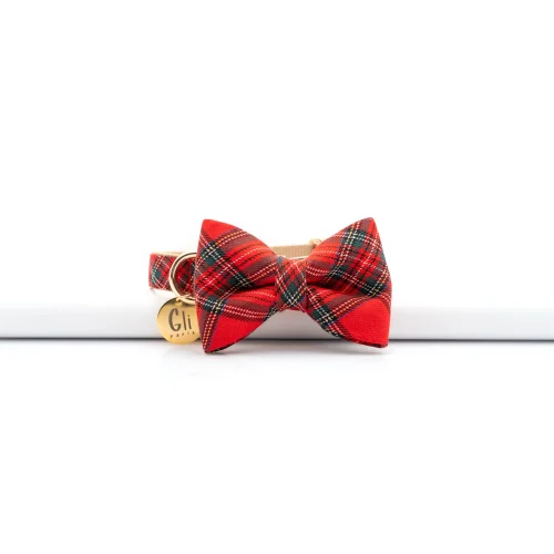 Gliparis - Rojo Bow Tie Dog Collar