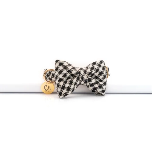 Gliparis - Negro Bow Tie Dog Collar