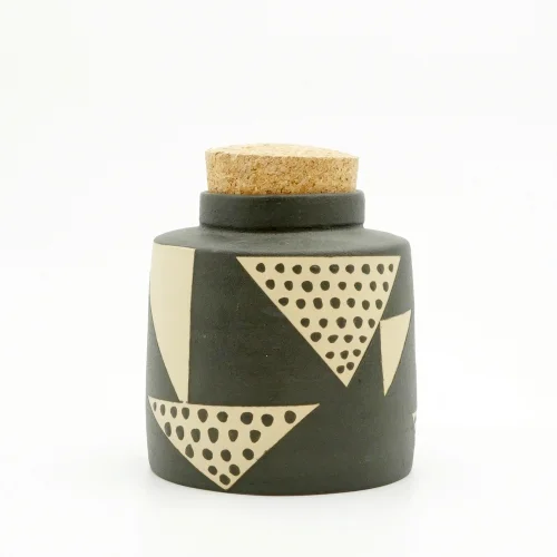 MiaClay - Geome Cork Lid Jar
