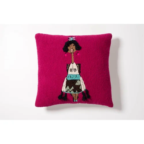 Sole Mio Collection - African Girl Punch Pillow