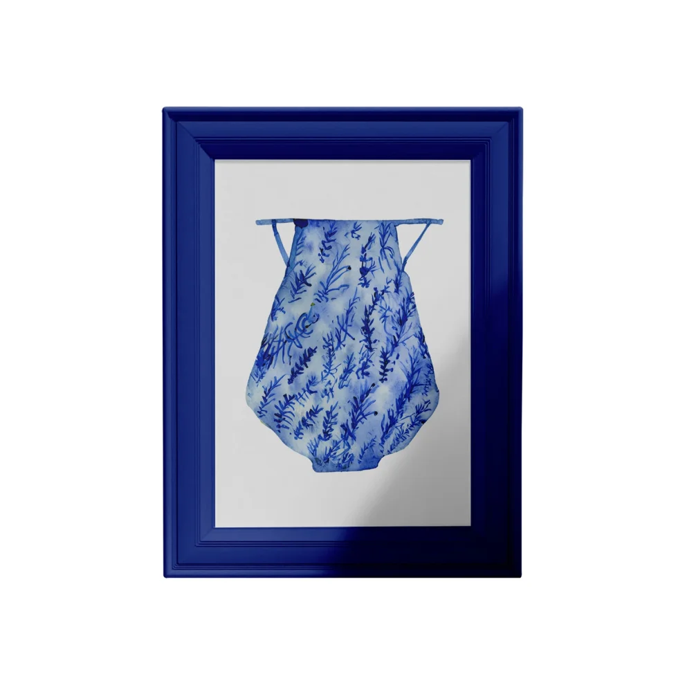 Wallz Design - Blue Vase Print