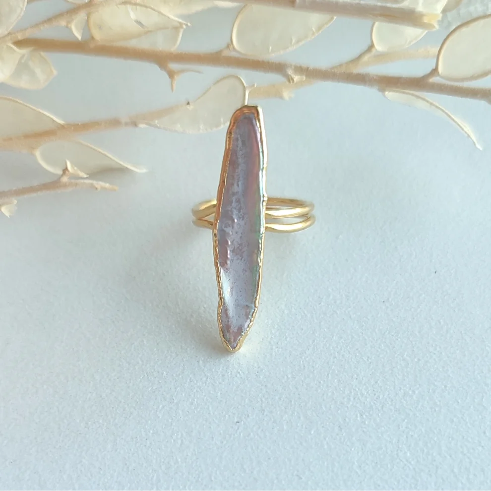 Alin Atelier - Gold İnci Yüzük