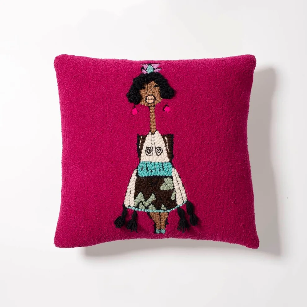 Sole Mio Collection - African Girl Punch Pillow