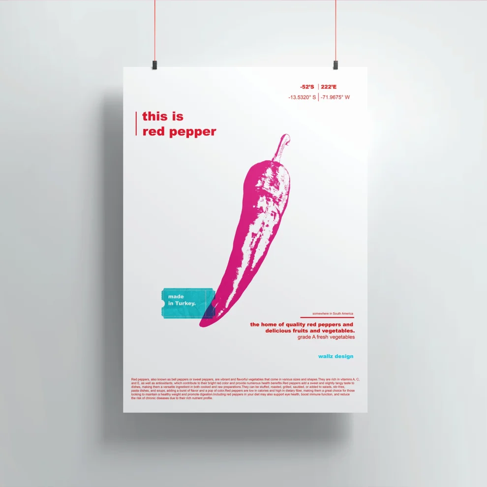 Wallz Design - Pink Pepper Print