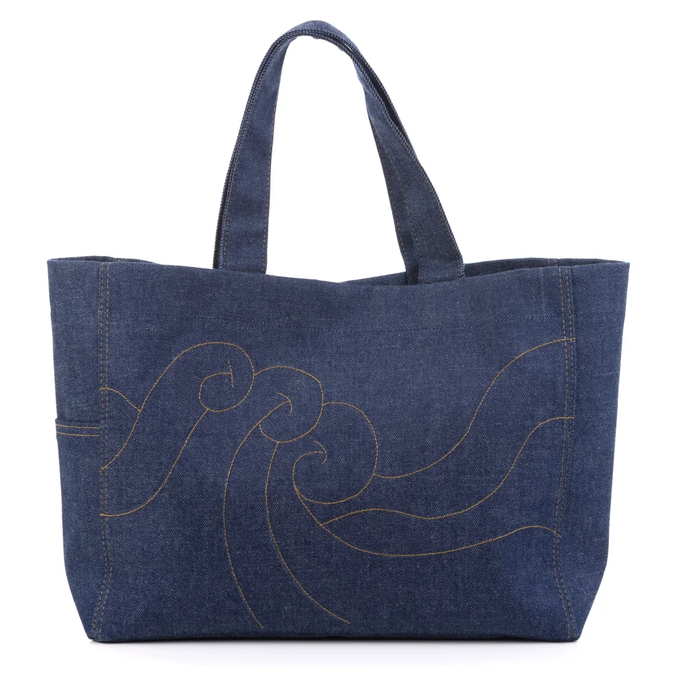 Cazular - Yasemin - Denim Tote Bag