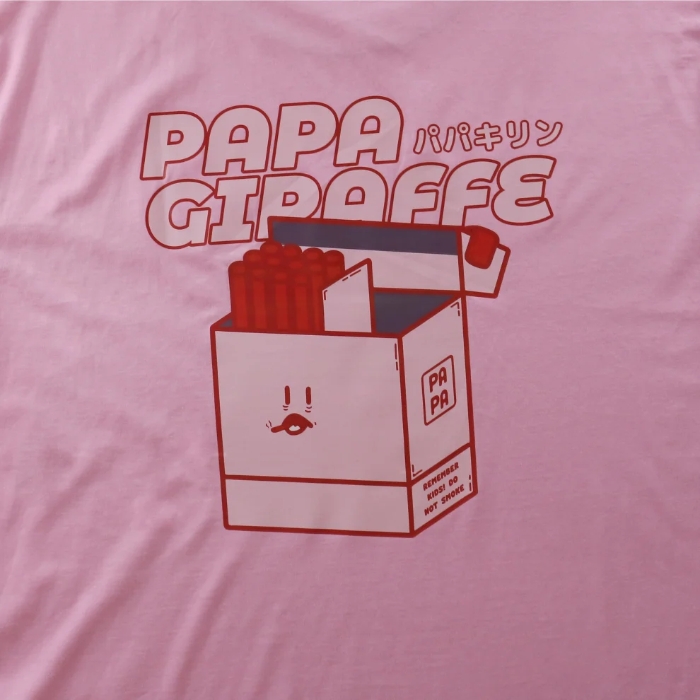 Papa Giraffe - Smoking Kills Oversize Tişört