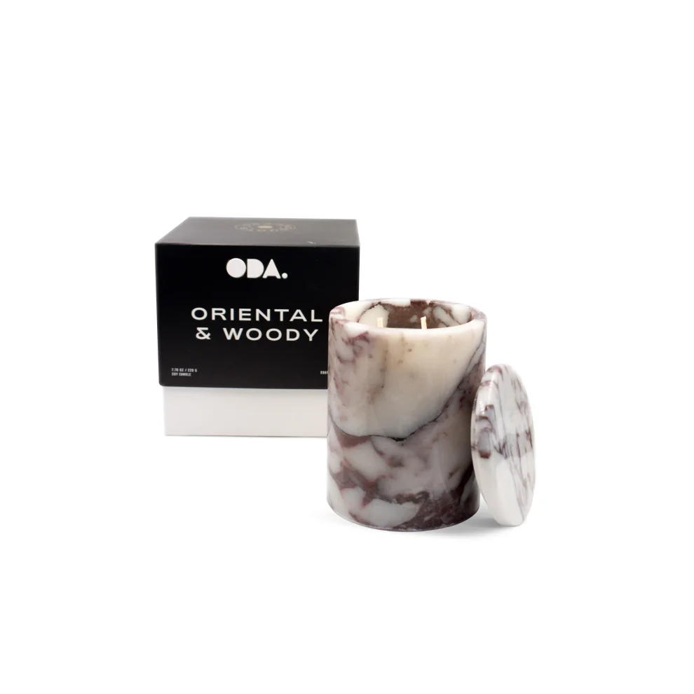 ODA.products - No: 1 Premium Violet Marble Candle