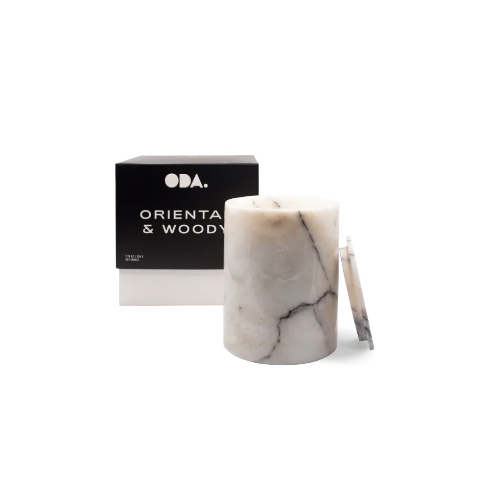 ODA.products - No: 6 Rustic Natural Marble Candle