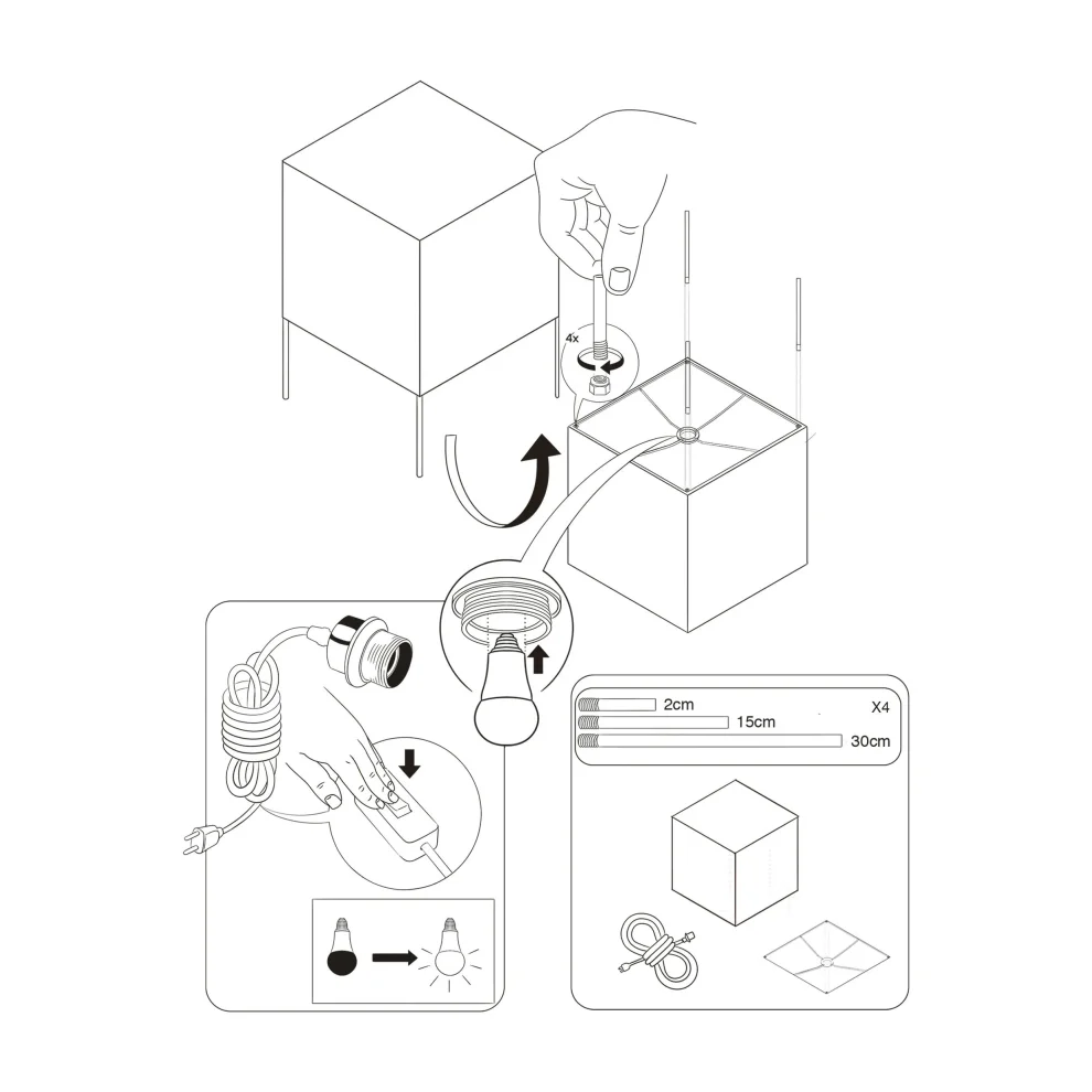 Blokmo - Cube Lamp