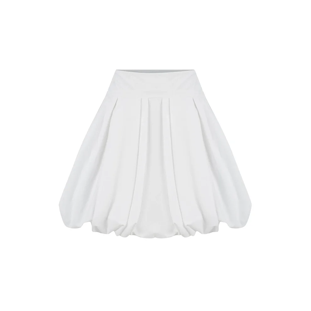 Feel The Lotus - Nancy Poplin Mini Skirt