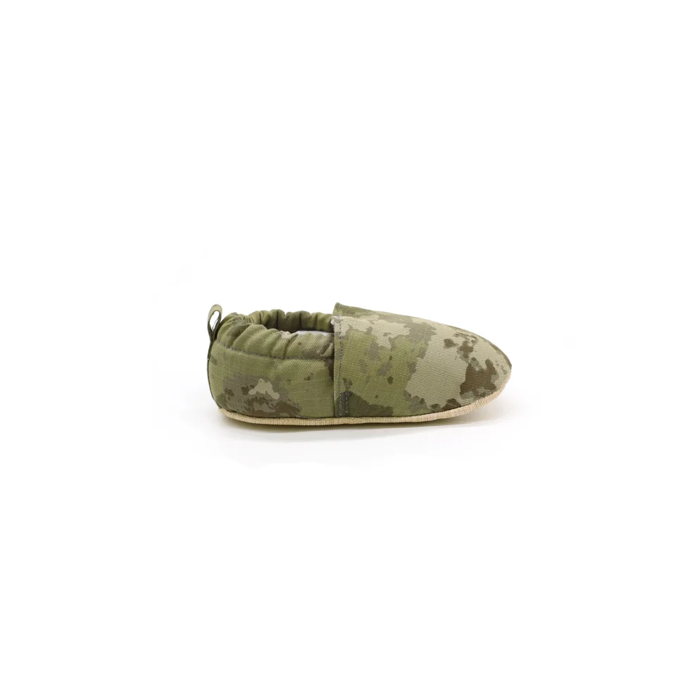 Morgedan - Army 100% Cotton Non-slip Baby Moccasins