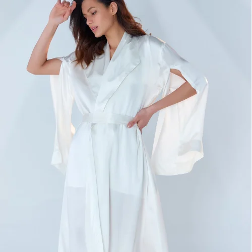 Zau - Pearl Dressing Gown Silk