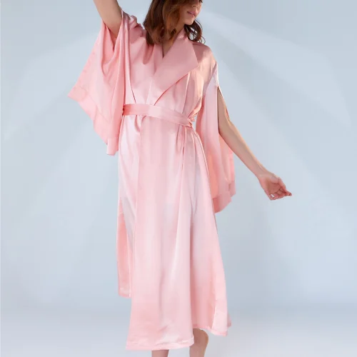 Zau - Pearl Dressing Gown Silk