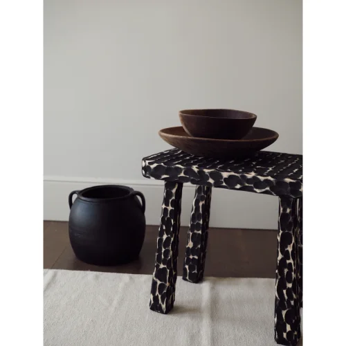 Table and Sofa - Dalmatians Ahşap Yan Sehpa/ Tabure