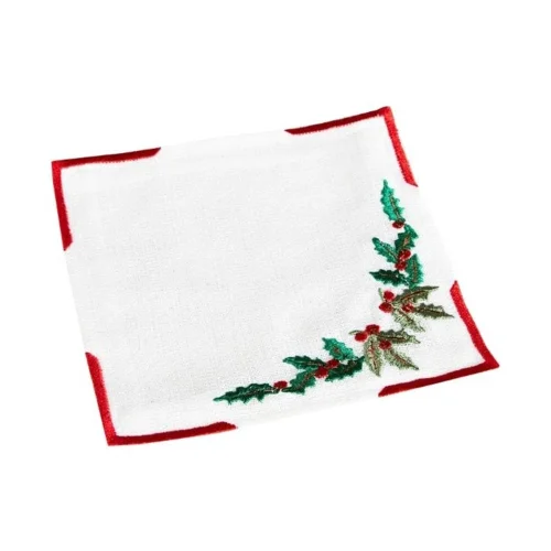 Well Studio Store - Coffee Presentation Napkin With Floral Christmas Concept