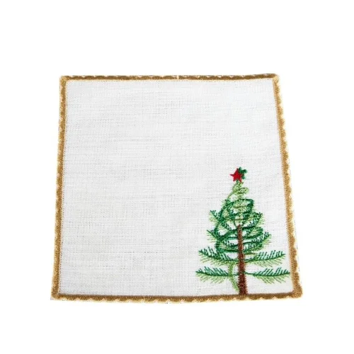 Well Studio Store - Coffee Presentation Napkin With Christmas Tree Concept