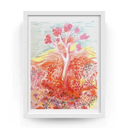 Hello Soley - Pink Tree Painting