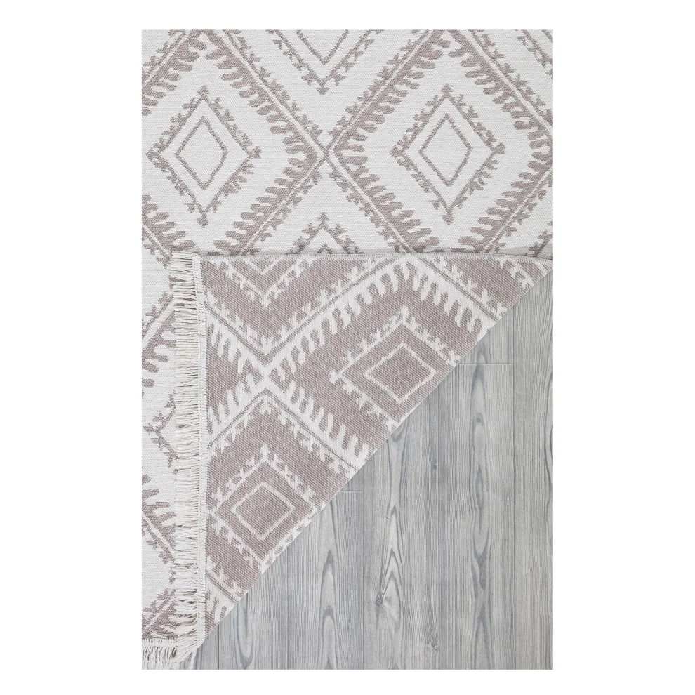 Koza Home - Duo Çift Taraflı Yıkanabilir Dokuma Kilim 22997a