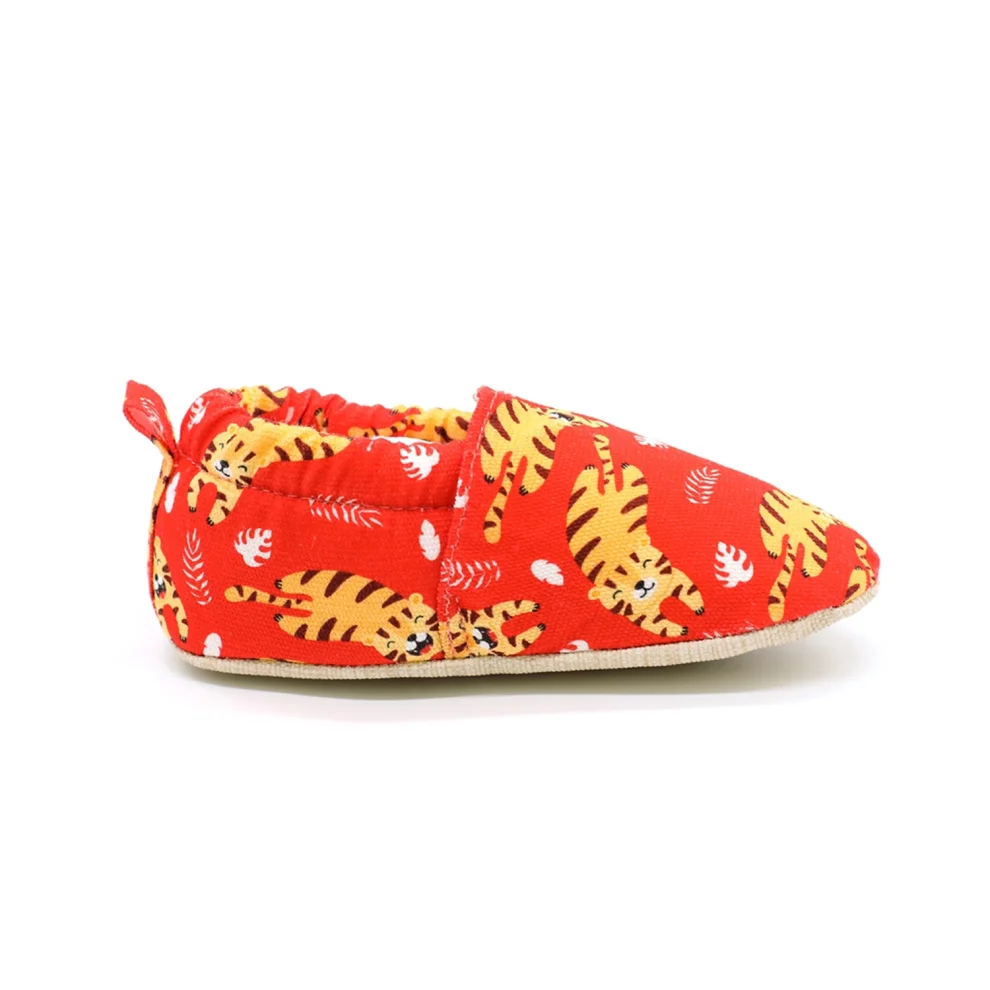 Morgedan - Dancing Tiger 100% Cotton Non-slip Baby Moccasins